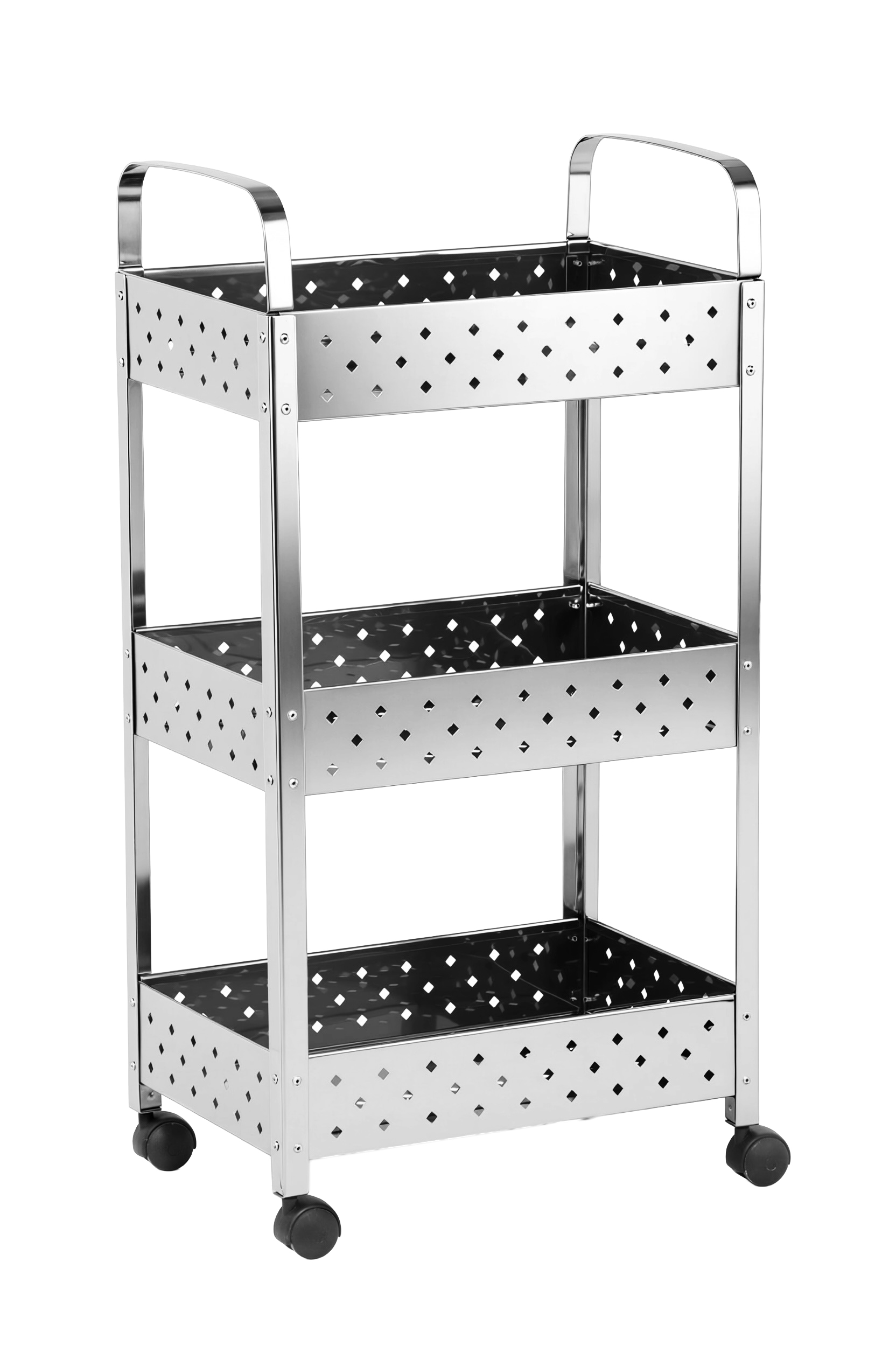 Produto 14.01 - Fruteira e organizador multiuso Mak-Inox em aço inox