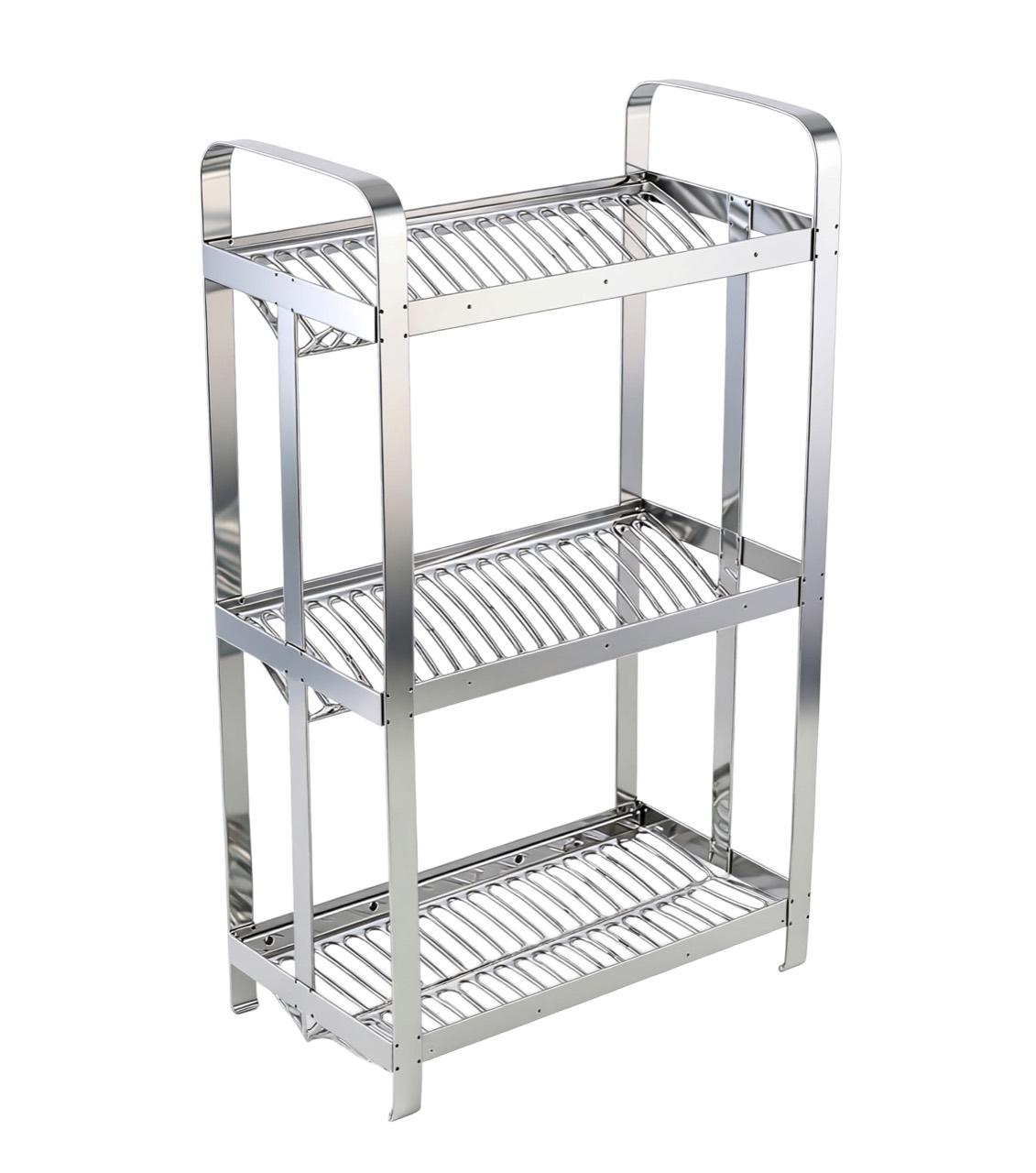 Escorredor industrial Mak-Inox para 60 pratos